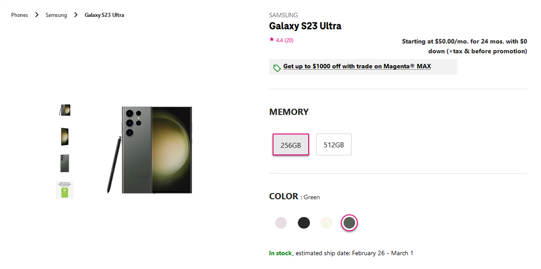 galaxy s23 ultra t mobile