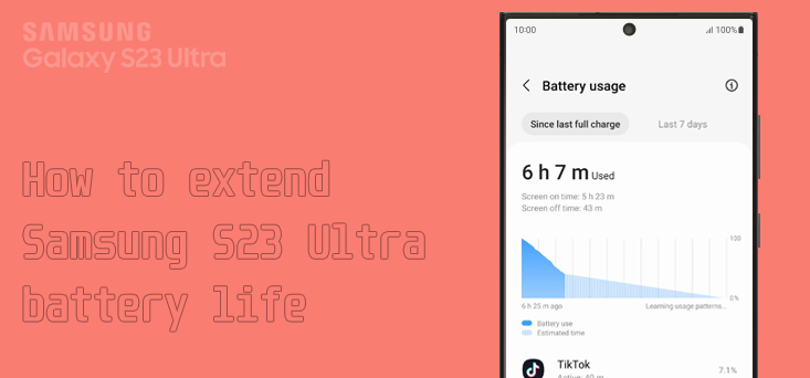 extend battery life on galaxy s23 ultra