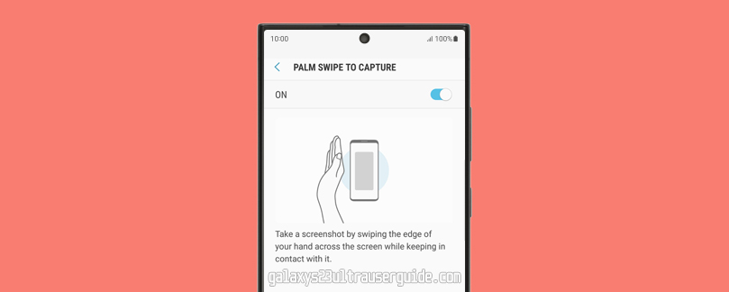 s23 ultra palm swipe