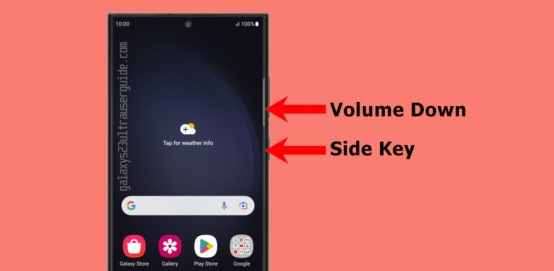 screenshot s23 ultra side key