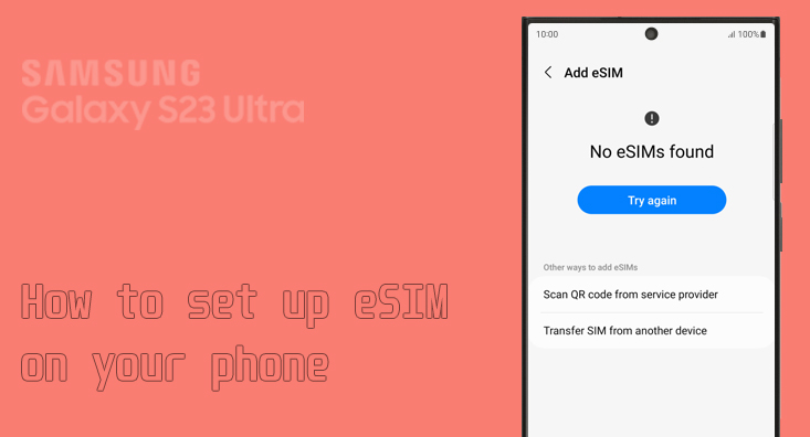 set up esim on samsung s23 ultra