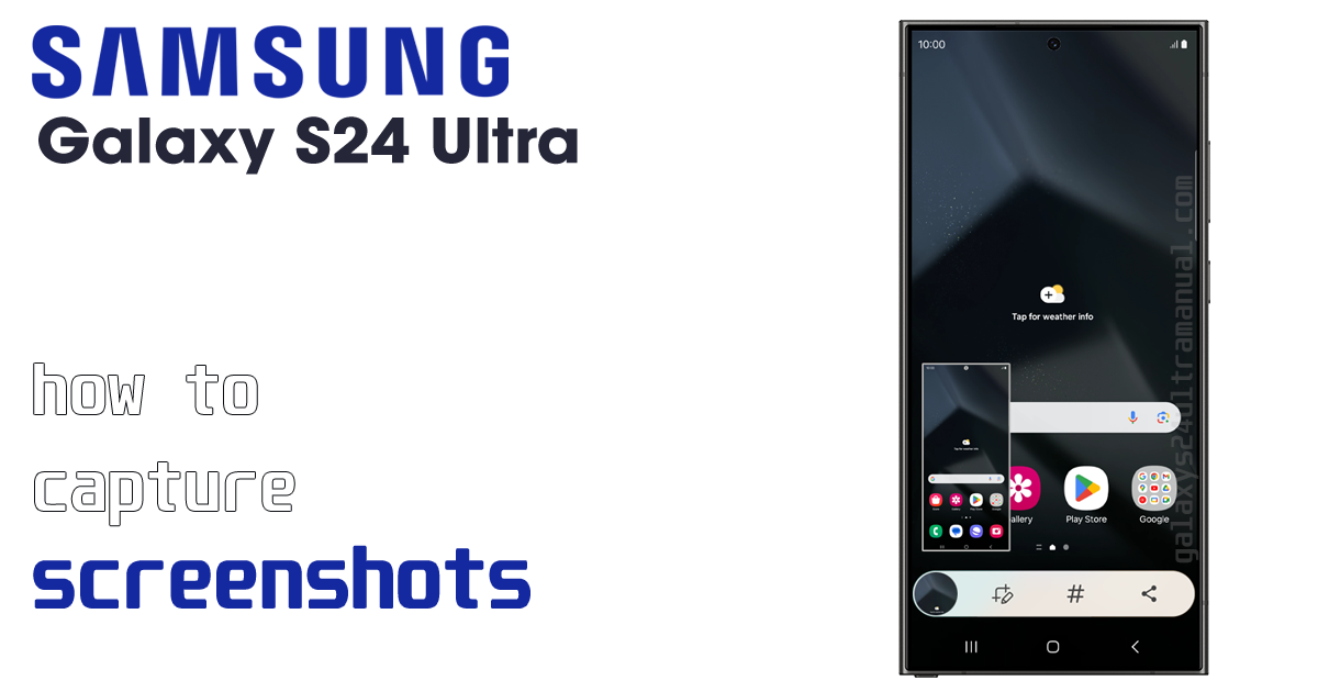 screenshot on samsung galaxy s24 ultra