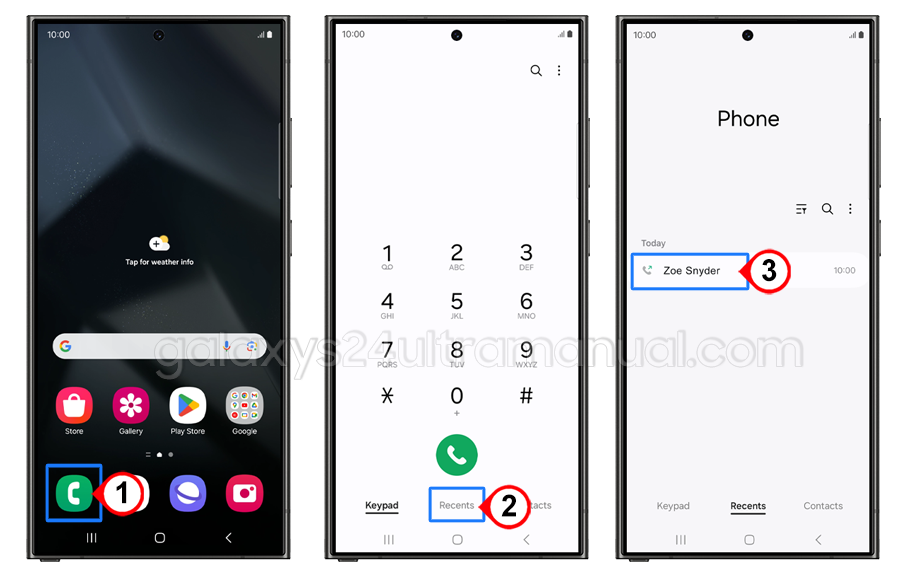 select contact to block