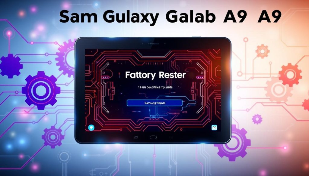 Samsung Tab A9 Factory Reset Process
