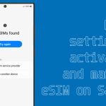 set up esim on samsung